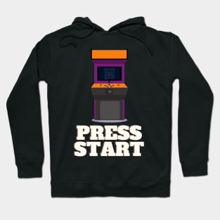 Press Start Arcade Gamer Apparel Hoodie